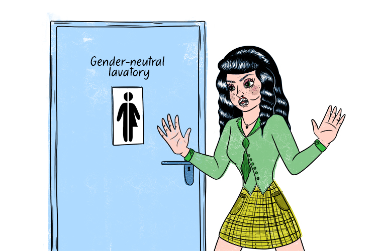 End gender (engender) toilets they said. I never thought it would happen, but they made it happen!  